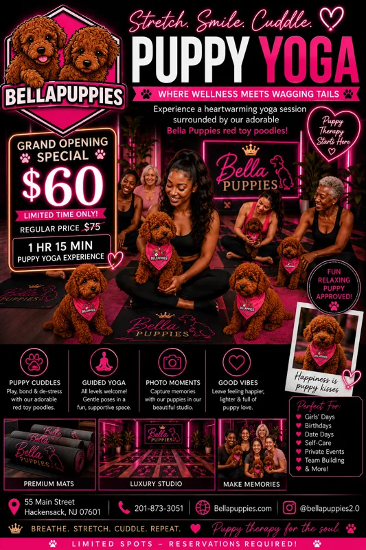 September Hackensack Puppy Yoga